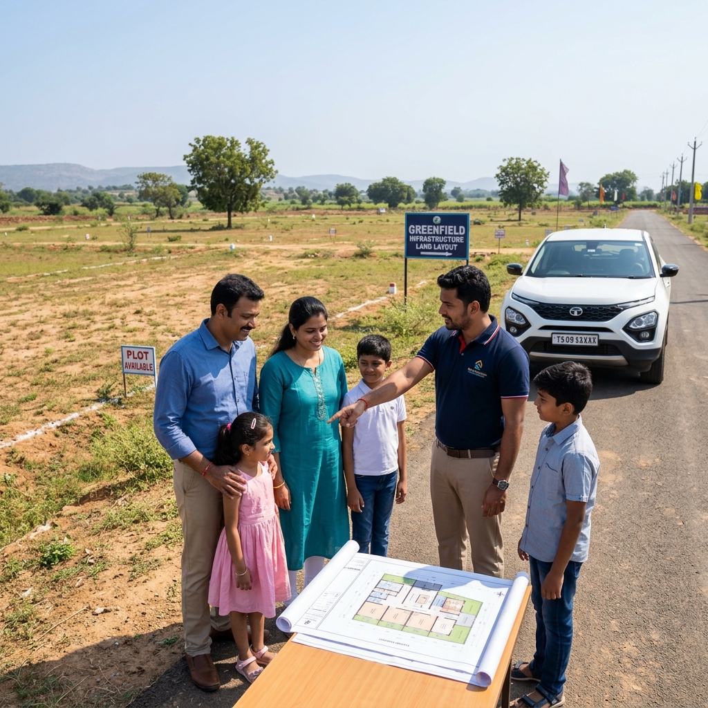 Property site visit Telangana
