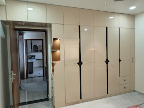 PVC false ceiling with profile strip lights
