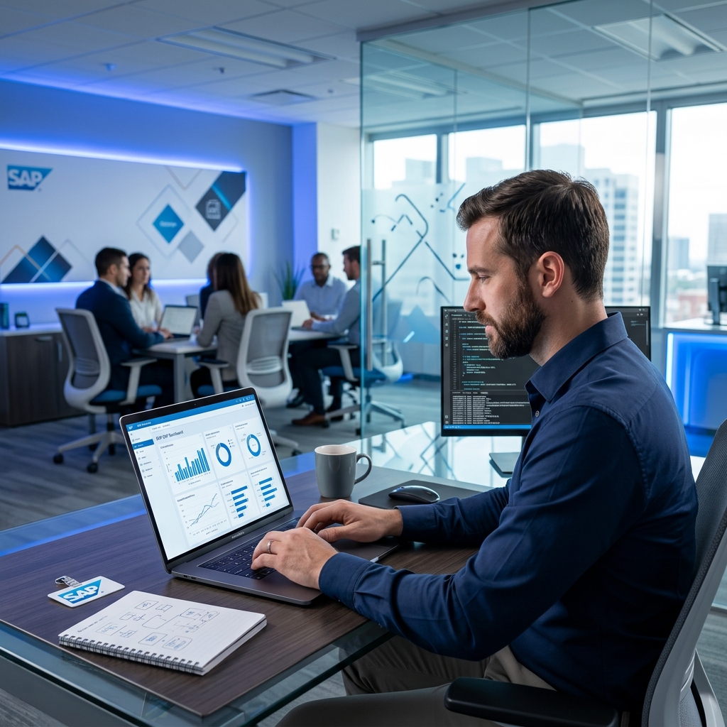 Professional ERP Training and Data Dashboard Workspace