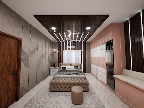 Detailed room blueprint layout